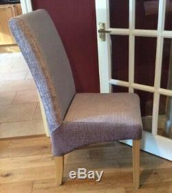 10 High Back Upholstered dining chairs, 10 In Total in 2 colours