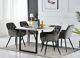 1/2x Dining Chairs Velvet Upholstered Seat Armchairs Withmetal Legs Home Kitchen