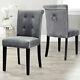 1/2/4pcs Velvet Dining Chairs With Knocker/ring Back Dining Room Kitchen Chairs