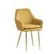 1/2 Velvet Padded Upholstered Armchair For Dining/living Room, Office Chair-t05