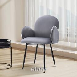 1/2pcs Modern Upholstered Dining Chair Reception Chair Home Kitchen Office Seat