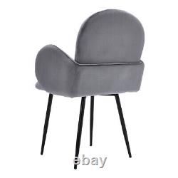 1/2pcs Modern Upholstered Dining Chair Reception Chair Home Kitchen Office Seat