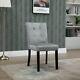 1/2x Velvet Dining Chair With Knocker/ring Back Kitchen Chairs Upholstered Seat