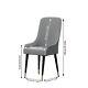 2pcs Dining Chair Upholstered Dining Kitchen Chairs Solid Legs With Lion Knocker