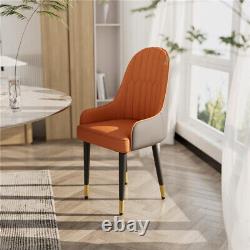 2PCS Kitchen Dining Chairs Upholstered Seat Restaurants Hotel Load 150KG