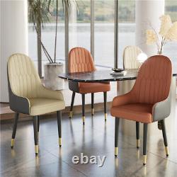 2PCS Kitchen Dining Chairs Upholstered Seat Restaurants Hotel Load 150KG