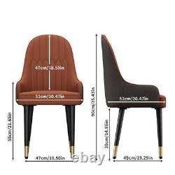 2PCS Kitchen Dining Chairs Upholstered Seat Restaurants Hotel Load 150KG