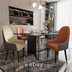 2PCS Kitchen Dining Chairs Upholstered Seat Restaurants Hotel Load 150KG