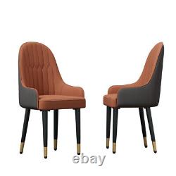 2PCS Kitchen Dining Chairs Upholstered Seat Restaurants Hotel Load 150KG