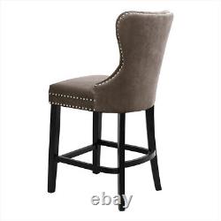2X Bar Stools Kitchen Breakfast Counter Height Dining Chairs Barstool Wingback