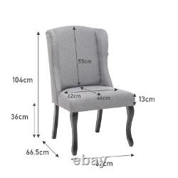 2X Modern Dining Chairs Kitchen Dining Room Dinner Upholstered Seat Accent Chair