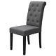 2/4pcs High Back Dinning Chairs Fabric Upholstered Chair For Home & Restaurant