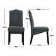 2/4pcs Upholstered Dining Chair High Back Padded Seat With Door Knocker Kitchen