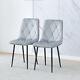 2/4/6pcs Velvet Dining Chairs Side Chair For Dining Living Room Kitchen Chairs