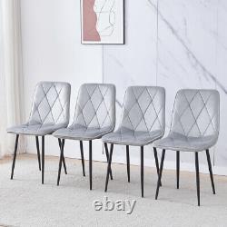 2/4/6Pcs Velvet Dining Chairs Side Chair for Dining Living Room Kitchen Chairs