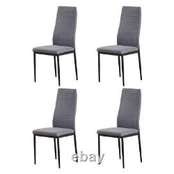 2/4/6 Dining Chairs Side Chairs High Back Velvet/Faux Leather Padded Seat Home