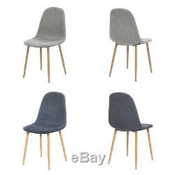2/4/6 Retro Dining Chairs DCM Style Fabric Upholstered Lounge Room Office Furnit