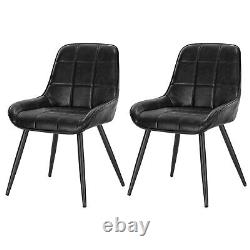 2/4/6x Dining Chairs Upholstered Seat Kitchen Armchairs Dining Room Restaurants