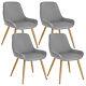 2/4/6x Dining Chairs Velvet Upholstered Seat Chairs Kitchen Home Restaurant Cafe