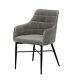 2/4/6x Upholstered Dining Chairs Eiffel Fabric Seat Lounge Office Chair Accent