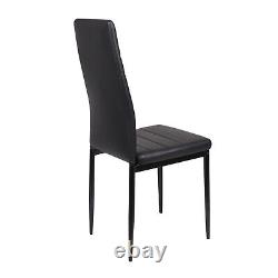 2/4 Dining Chairs Waiting Area Reception Chair With High Backrest Upholstered UK