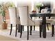 2 4 Fabric Dining Chairs Tufted Upholstered Dining Room Kitchen Chairs Beige New