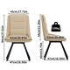 2/4 X Rotatable Dining Chairs Padded Leather Seat Metal Legs Swivel Kitchen Home