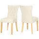 2/4pcs Modern Dining Room Chairs With High Back Pu Leather Oak Wood Legs Furniture
