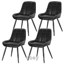 2/4x Dining Chairs with Armrest Backrest Kitchen Breakfast Upholstered Chairs