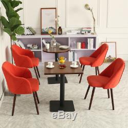 2 Dining Chairs Upholstered Dining Room Chair High Wood Legs Bar Stool Armchair