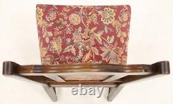 2 Old Charm Dining Chairs Tudor Brown Frames Cheltenham Red FREE UK Delivery