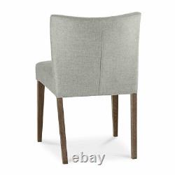 2 Pack Bentley Designs Milan Low Back Grey Upholstered Dining Chairs