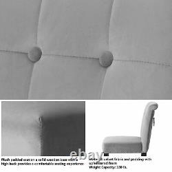 2 Sets Grey Velvet Dining Chairs Upholstered Nailhead Trim Seat Soild Wood Legs