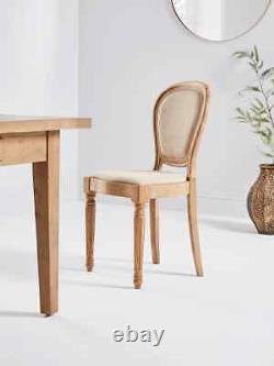 2 X Cox & Cox CLEO Oak Dining Chairs RRP £850 DELIVERY POSSIBLE