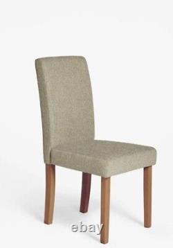2 X Tweedy Chenille Dining Chair Side Chair Upholstered Chair Rrp 249