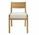 2 X Habitat Radius Solid Oak Dining Chair Upholster Seat 27428
