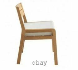 2 x Habitat Radius Solid Oak Dining Chair Upholster Seat 27428