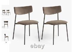 2 x John Lewis ANYDAY Motion Corduroy Upholstered Dining Chairs, 4 chairs avail