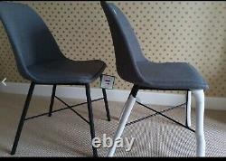 2 x John Lewis & Partners Whistler Dining Chairs, Grey Upholstered