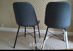 2 x John Lewis & Partners Whistler Dining Chairs, Grey Upholstered