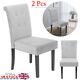 2pcs Modern Velvet Soft Upholstered Chair Fabric Dining Chairs Velvet/fabric Uk