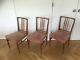 3 Mid Century Teak Gordon Russell Dining Chairs Vintage