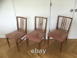 3 Mid Century Teak Gordon Russell Dining Chairs Vintage