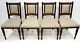 4 Edwardian Dining Chairs Upholstered Seats And Bscks Free Nationwide Delivery