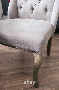 4 French Upholstered Dining Chairs in Excellent condition price is for all 4