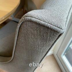 4 Grey Upholstered And Padded Neptune Dining Chairs