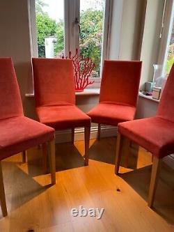 4 Ligne Roset upholstered Dining Chairs