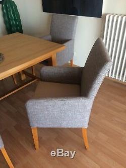 4 Newly upholstered, very comfortable Dining Chairs perfect condition