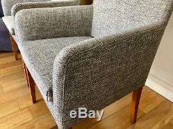 4 Newly upholstered, very comfortable Dining Chairs perfect condition
