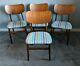 4 X Retro Upholstered Dining Room Chairs Swedish / Danish / Scandinavian